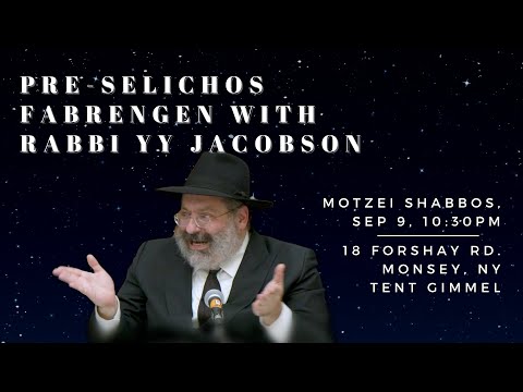 Grand Pre-Selichos Farbrengen with Rabbi YY Jacobson