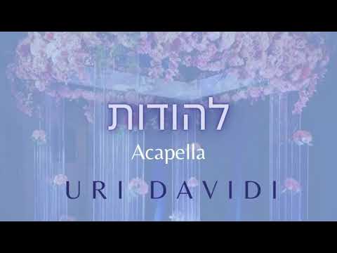 URI DAVIDI – Lehodos (Acapella) | אורי דוידי – להודות (ווקאלי)