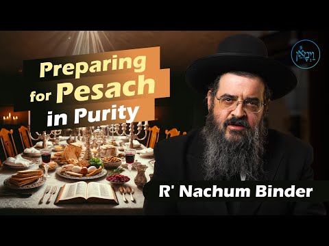 Preparing for Pesach in Purity | Rabbi Nachum Binder