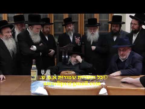 Belzer Rebbe Writing First Letters in A New Sefer Torah – Shvat 5783