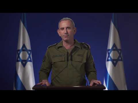 IDF Spokesperson Daniel Hagari on the Current UAV Attack From Iran