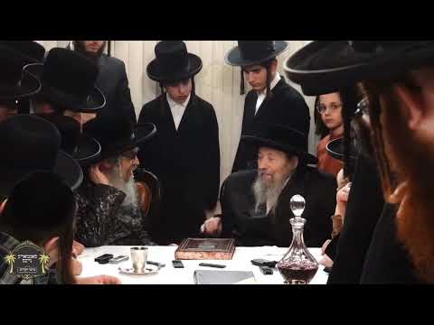 Satmar Rebbe R’ Aharon Visits Satmar Dayan of Kiryas Yoel After his Release from Hospital