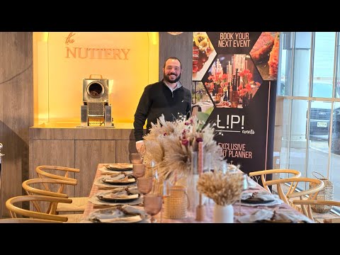 Lipa Lefkowitz Showcases an Event Setup at The Nuttery in Lakewood, NJ