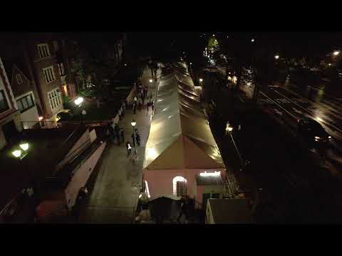 Drone Video: Inside the 770 Tishrei Tent in Crown Heights